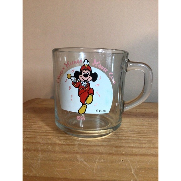 Anchor Hocking | Dining | Disney Mickey Mouse Club Glass Mug Bandleader 955  Usa Anchor Hocking Coffee Cup | Poshmark